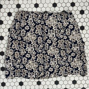 Vintage Express Floral Mini Skirt